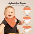 thumbnail image 3 of Baberos tipo bandana orgánicos para bebés KeaBabies, de algodón suave, paquete de 8, 3 of 9