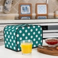 thumbnail image 6 of Sikiie Teal And White Polka Dot Toaster Covers 2 Slice Dustproof Toaster Cover Bread Machine Cover, Dustproof Cover - 11.4" x 7.5" x 7.9", 6 of 7