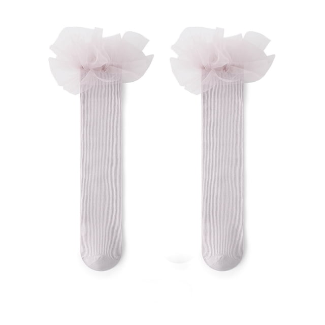 Kids Sock Girls Ruffle Socks Toddler Double Lace Frilly Dress Socks with Ruffles for and Everyday Wear