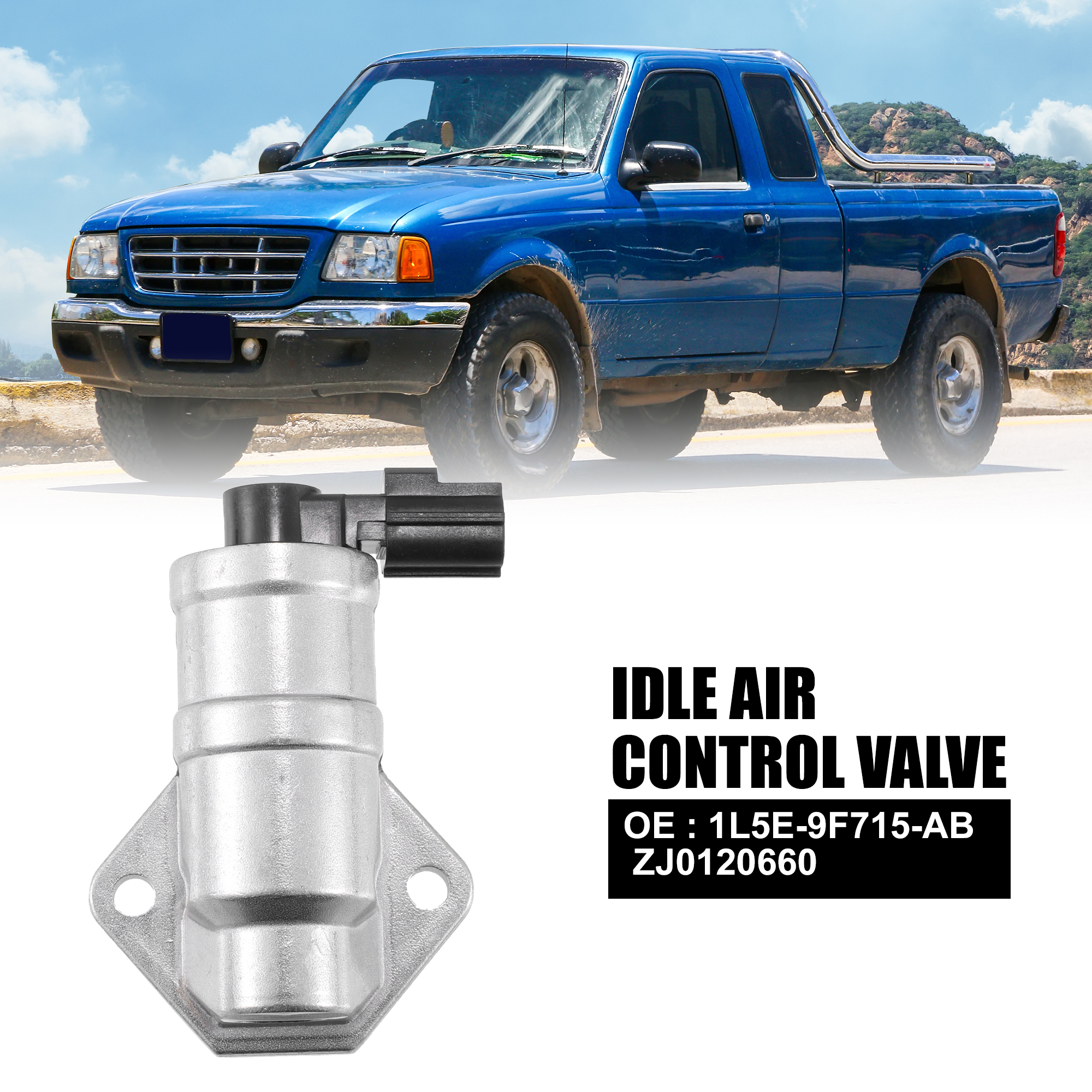 Car Idle Air Control Valve 1L5E-9F715-AB ZJ0120660 Replacement for Ford Explorer for Ranger for Mazda