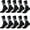 Black, variant on 5 Pairs Non-Slip Grip Socks for Soccer & Sports, Anti-Slip Athletic Socks for Men & Women (Size 39-45, White) - Basketball Running