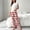 Red, variant on Sleepwear for Women Fashion Hearts Print Breathable Pajama Sets with Pants Casual Crew Neck Sleeveless Sleepwear Womens Summer Pajamas