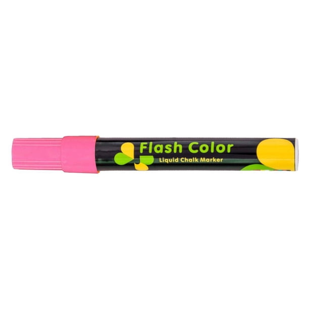 Marcador Plumon de Agua ColoresNeon ChalkyPink 1 Pza Rosa Neon Marcador para Pizarrón Punta redonda mediana. VentDepot MXMQK-001