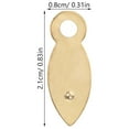 thumbnail image 2 of FOMIYES Decorative Photo Frame Fastener 100 Pcs Golden Iron Flat Rectangular Shape for Home Use 0.83X0.31X0.04in, 2 of 8