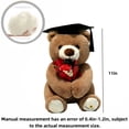 thumbnail image 3 of Oso de Peluche de Graduación con Sombrero y Flores, Lindo Oso Doctor de Peluche Regalo de Graduación, 3 of 6