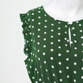 thumbnail image 6 of Sngxgn Womens Cotton Short Sleeve Casual Loose Crew Neck Beach Dress(Green,XL), 6 of 6