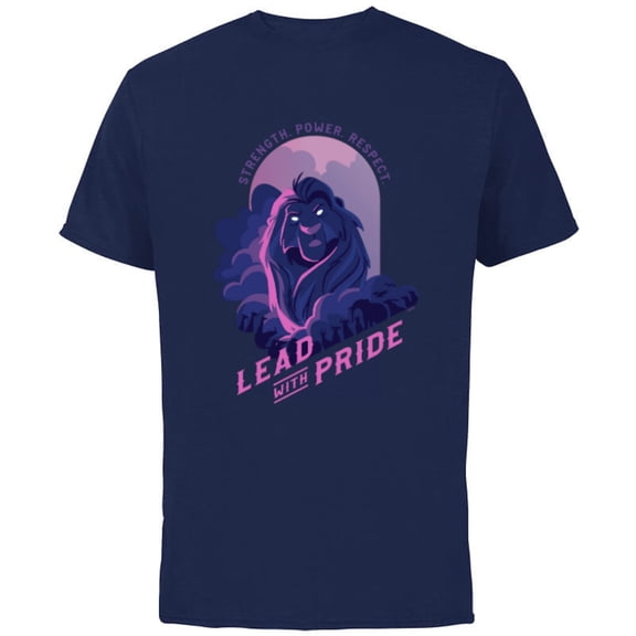 Disney The Lion King 30th Anniversary Lead with Pride Mufasa - Short Sleeve Cotton T-Shirt for Adults - Customized-Navy