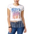 thumbnail image 1 of Hybrid Womens KISS Fringe Graphic T-Shirt, Blanco, Small, 1 of 1