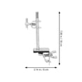 thumbnail image 3 of Miangastore Galvanized Steel Cowbell Bracket Silver 1Set 7.07x3.14x2.36in, 3 of 9