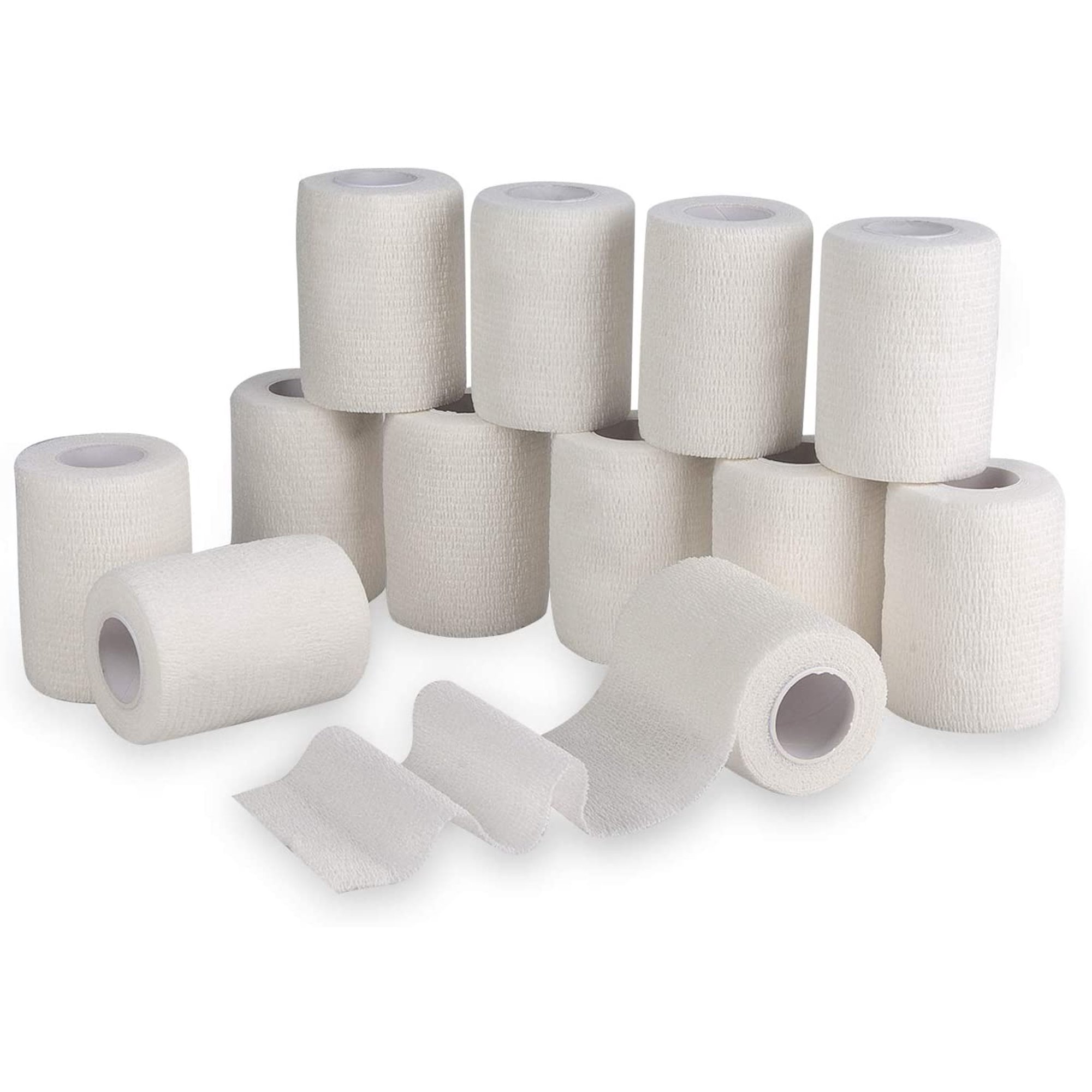 Lot de 12 bandages cohésifs auto-adhésifs pour le sport, les Lot de 12 bandages cohésifs auto-adhésifs pour le sport, les