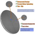 thumbnail image 4 of Extra Thick Silicone Trivets Set of 2,Round Honeycomb Nonslip Pot Holder and Oven Mitts Rubber Flexible Mats Heat Resistant Up to 464F(2 x Grey), 4 of 5