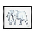 thumbnail image 4 of Stupell Industries Elephant Walking Casual Watercolor Sketch Style Painting Jet Black Floating Framed Canvas Print Wall Art, Design by Kendra Shedenhelm, 4 of 5