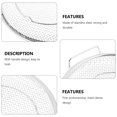 thumbnail image 5 of Stainless Steel Round Steamer Rack Plate Double Handles Steaming Stand for Home Kitchen, 5 of 5