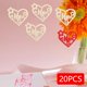 thumbnail image 4 of 20 Piezas Adornos Colgantes de Madera para El Día de La Madre, Manualidades Decorativas de Madera DIY, Decoración de Fiesta con Rodajas de Madera en F, 4 of 9