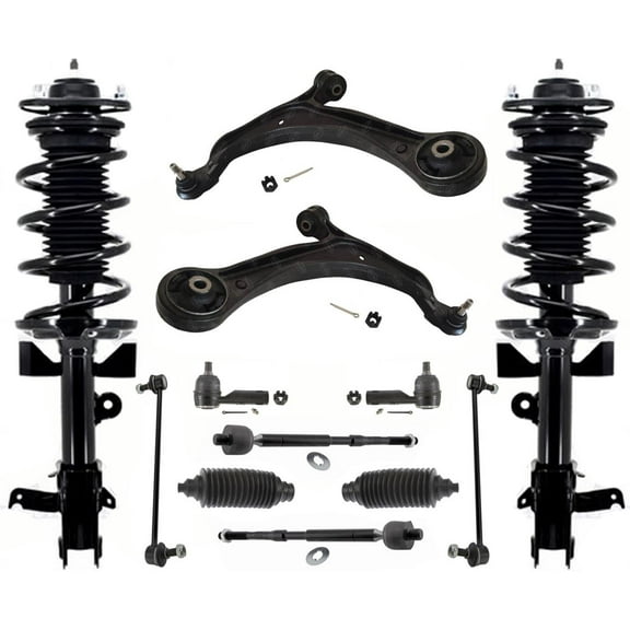 Front Complete Struts Control Arms Tie Rods & Links For Honda Odyssey 2013-2017