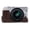 Coffee, variant on 1/4 inch Thread PU Leather Camera Half Case Base for Canon EOS M100