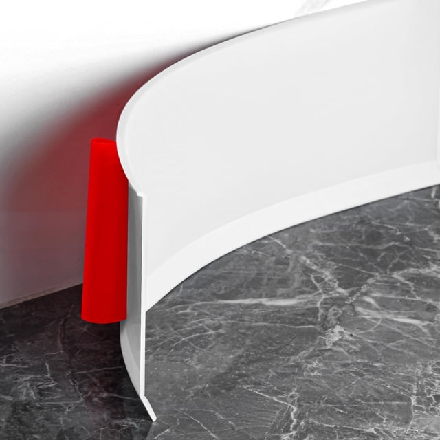 Moldura flexible para zócalo, base de pared de vinilo autoadhesivo de 10.16 cm, base de cala para despegar y pegar, base de pared de goma, moldura de zócalo (609.6 cm, blanco)