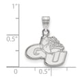 thumbnail image 2 of 10k White Gold LogoArt Gonzaga University G-U Bulldog Small Pendant Q1W001GON, 2 of 4