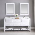 thumbnail image 2 of Georgia 72" Aosta White Stone Top Double Vanity w/Mirror White, 2 of 9