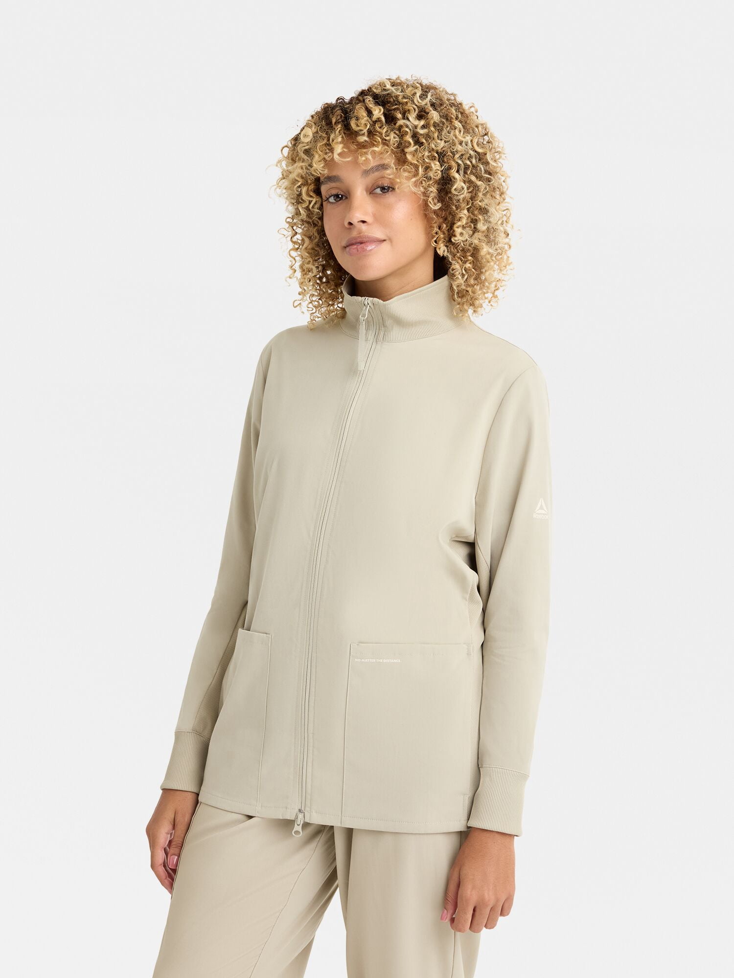 Reebok Women's Scrub Jacket with Stretch Fabric and 6 Pockets, 1 Pack Sizes S-2XL