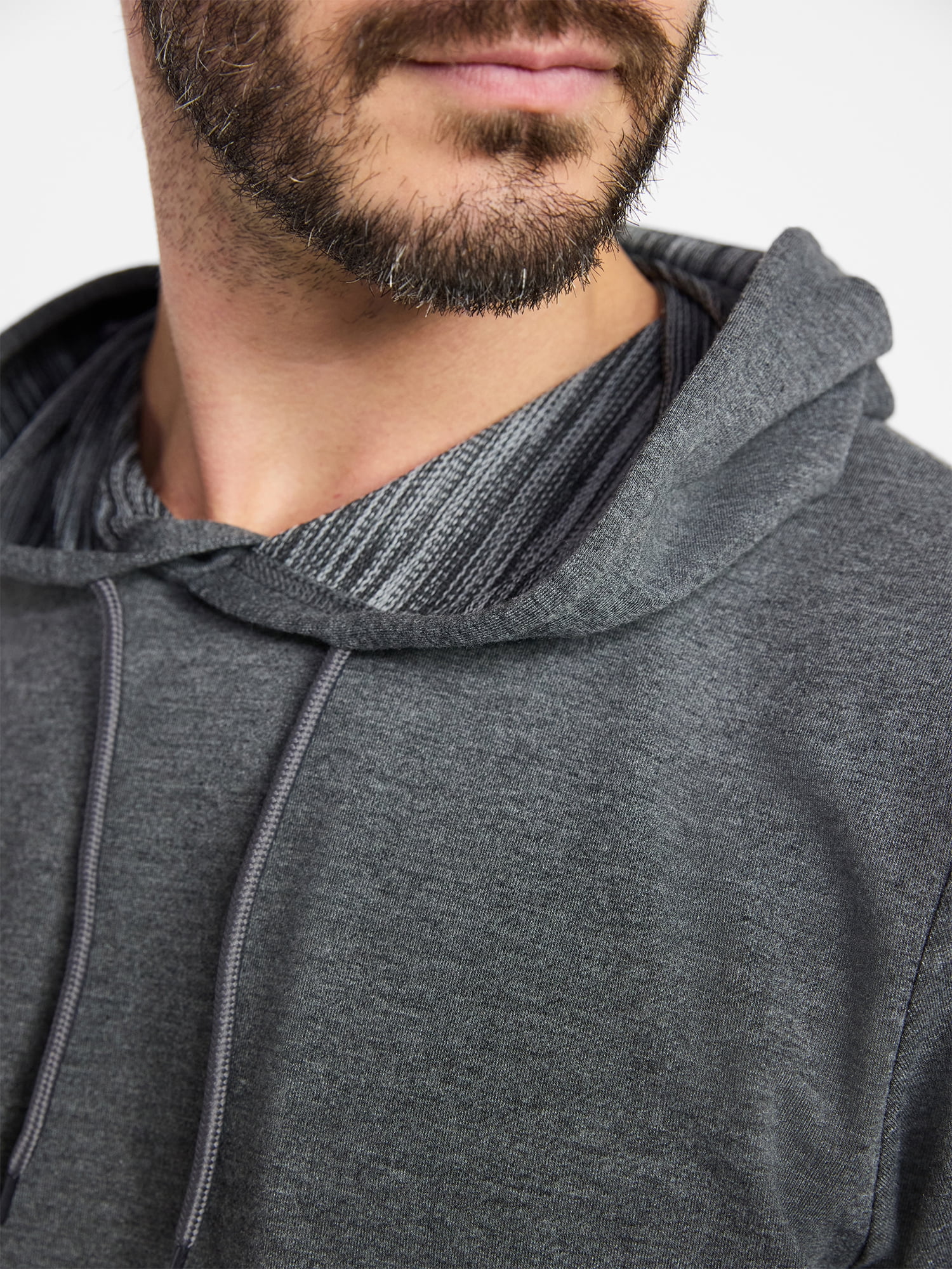 Athletic Works Men's and Big Men's Performance Coach Style Short Sleeve Hoodie Sweatshirt, Sizes XS-5XL