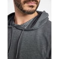 thumbnail image 4 of Athletic Works Men's and Big Men's Performance Coach Style Short Sleeve Hoodie Sweatshirt, Sizes XS-5XL, 4 of 5