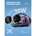 thumbnail image 2 of Portable Bluetooth Speaker, 30W Peak, 12H Playtime, IPX5 Waterproof with Light, TWS Pairing, Wireless Speaker for Home/Party/Outdoor/Beach, Birthday Gift, 2 of 26