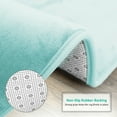 thumbnail image 6 of 3PC Bathroom Set Rug Contour Mat Toilet Lid Cover Plain Solid Color Bathmats, 6 of 8