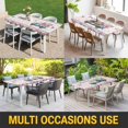 thumbnail image 5 of Spring Table Cloths for 8 Foot Rectangle Tables, Truck Botanical Rose Leaves Butterfly Pink Lattice Patio Waterproof Elastic Fitted Tablecloths, Washable Rectangular Table Cover for Camping, 5 of 8