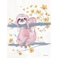 thumbnail image 3 of Mingo, Jessica 19x24 Black Modern Framed Museum Art Print Titled - Pink Sloth II, 3 of 5