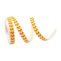 JeashCHAT Halloween Ribbon, 1cm x 10 Yards Halloween Themed Ribbon Roll, Halloween Thin Ribbon for Crafts Gift Wrapping Bow Making Party Home Decorations