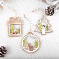 thumbnail image 4 of Adornos de Navidad adornos colgantes de madera para decoración de fiestas navideñas Afortunado Sencillez, 4 of 5