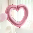 thumbnail image 3 of Djunllk Heart Balloons 33in Large Hollow Love Balloons for Valentine's Day Birthday Party Decoration Shooting Props Bright Surfaces Can Be Connected in Series Red Balloons, 3 of 7