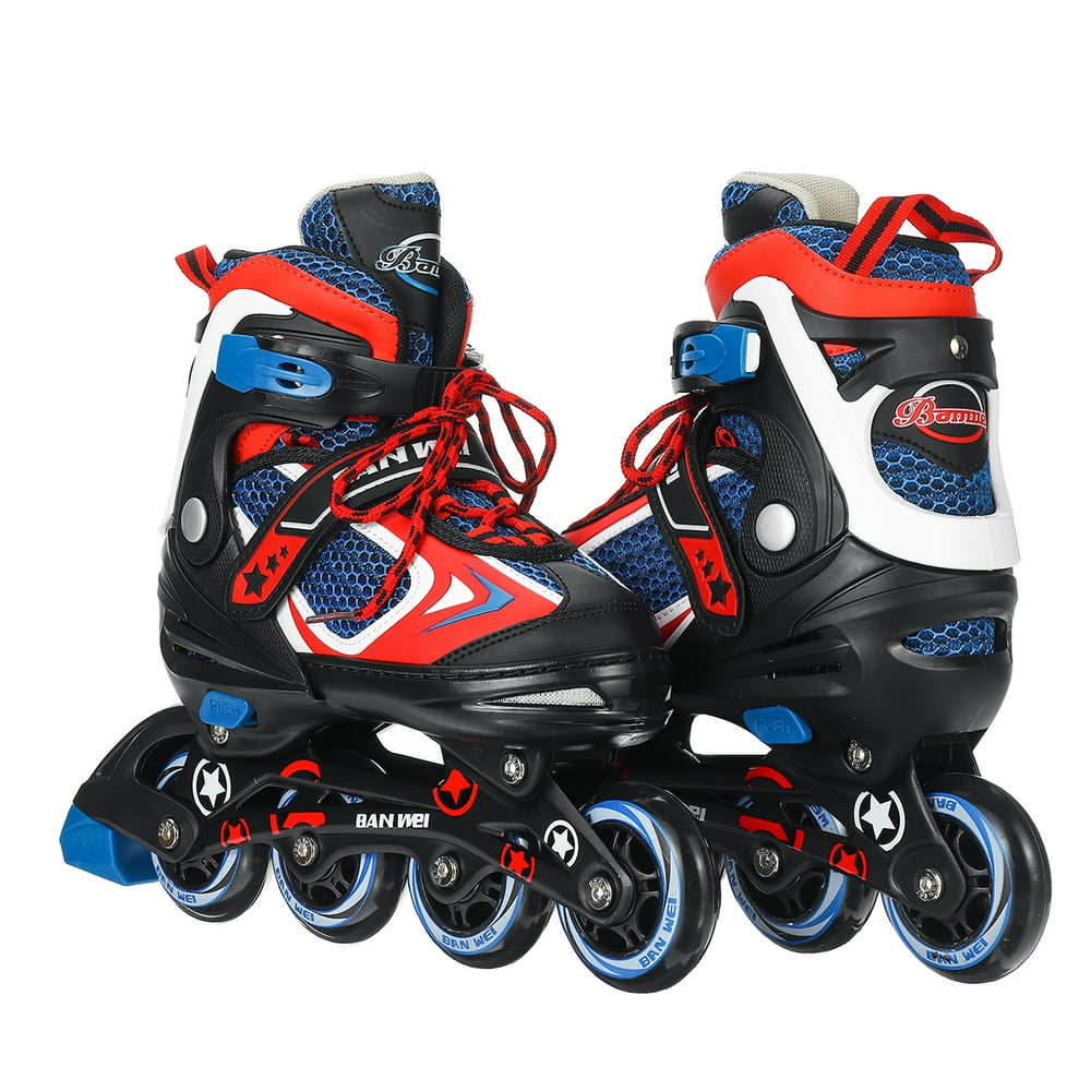 Kids Inline Skates Size 3.55.5M Adjustable Rollerblades Teens Skate