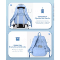 thumbnail image 3 of Mochila Antirrobo Portátil Impermeable Para Portátil De 15,6 Azul cielo, 3 of 6