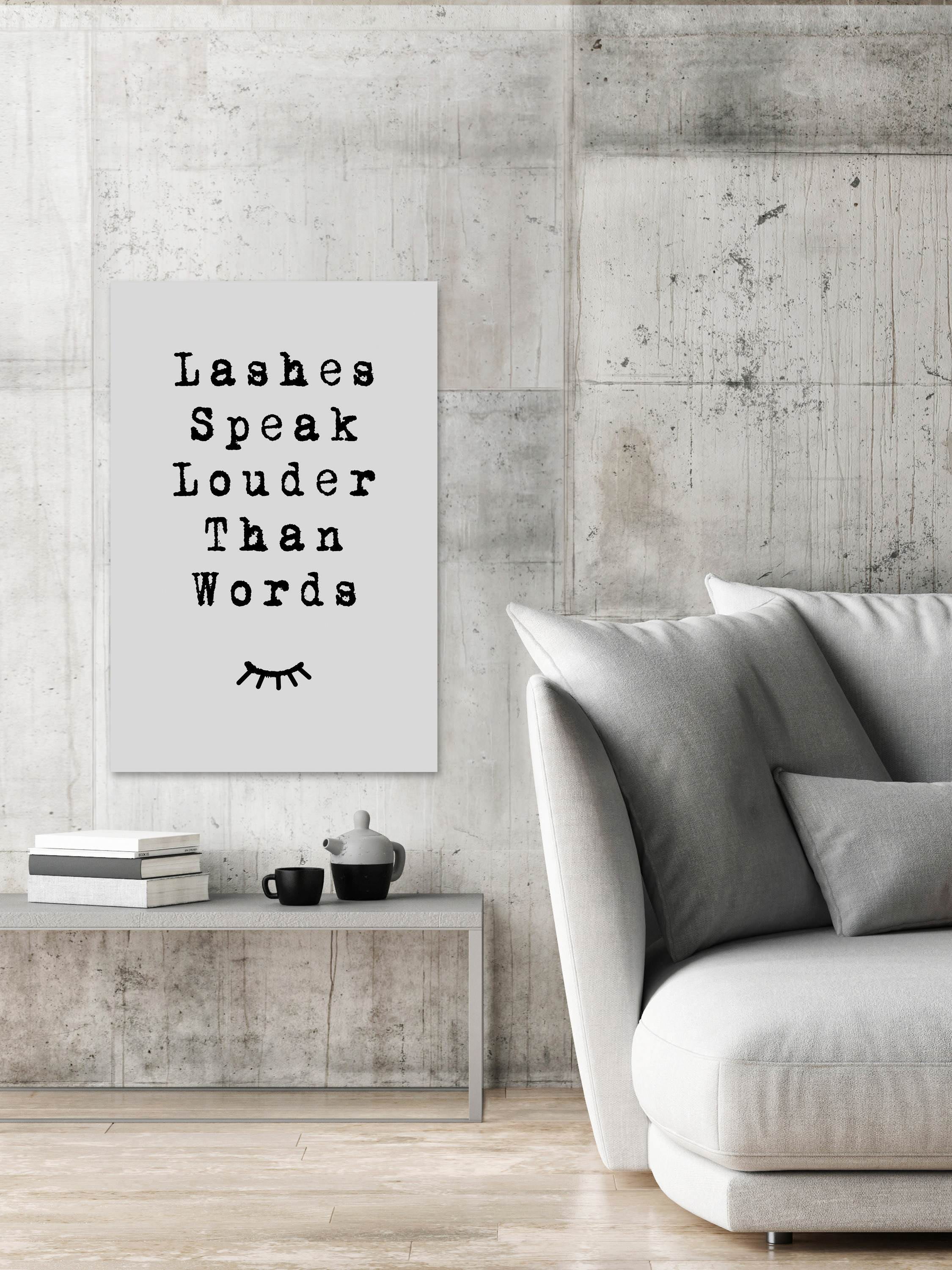 Lashes Speak Painting Print on Wrapped Canvas
