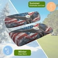 thumbnail image 6 of Binienty Eagle American Flag Golf Cart Seat Cover Club Car Golf Cart Seat Covers 2 Passenger Seats Breathable Quick Dry Golfcart Accessories, 6 of 8