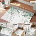 thumbnail image 6 of Eucalyptus Leaves Area Rugs 2x3 for Living Room, Spring Botanical Pastoral Watercolor Non Slip Washable Rug Runner, Low Pile Indoor Floor Carpet Mat Bathroom Rugs for Bedroom, Kids Room, 6 of 9