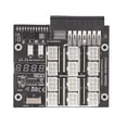 thumbnail image 3 of Mining GPU Breakout Board, 12 Port 12V Power Module Flash LED 12 Port Mining Breakout Board  For 1400W 1600W PSU For GPU For  500W 800W, 3 of 8