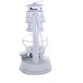 thumbnail image 4 of Lot of 2 - 8 Inch White Hurricane Kerosene Oil Lantern Hanging Light / Lamp, 4 of 5