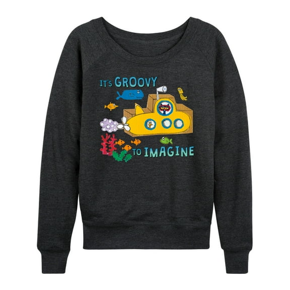 Pete The Cat - It's Groovy To Imagine - Women's Lightweight French Terry Long Sleeve Shirt
