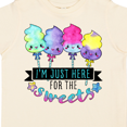 thumbnail image 4 of Inktastic I'm Just Here for the Sweets with Spun Sugar Candy Boys or Girls Toddler T-Shirt, 4 of 5