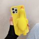thumbnail image 5 of 1 UNIDS para iPhone 12 Caja de Teléfono Móvil de Descompresión Creativa Tridimensional 3D Divertida Linda Suave Silicona Apretar Pequeño Pato Amarillo Alivio del Estrés Relajarse Caso de Animales Blandos (Amarillo) JM, 5 of 5