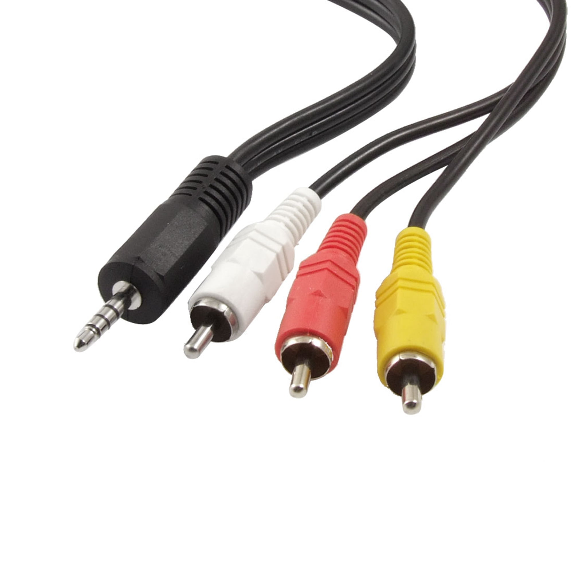 3 BAND 3.5mm TO 3 PHONO & SCART ADAPTER RCA CAMCORDER PLAYBACK LEAD 
