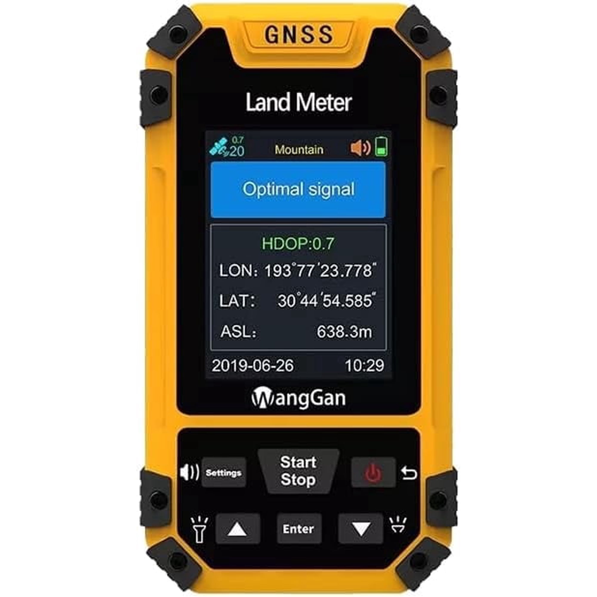 Handheld GPS Land Meter, High Accuracy GNSS Surveying Equipment for Land Measurement & Hiking Slope/Mountain Meter Positioning