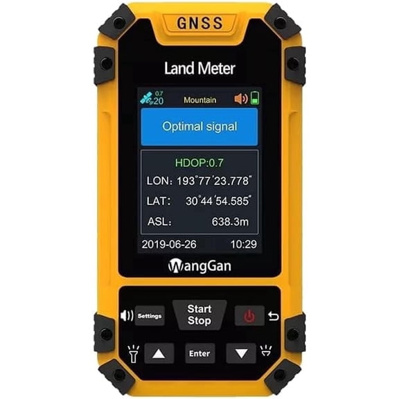 Handheld GPS Land Meter, High Accuracy GNSS Surveying Equipment for Land Measurement & Hiking Slope/Mountain Meter Positioning