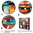 thumbnail image 3 of Designart "Abstract Melodic Cassette Tapes in Color V" Fashion Framed Wall Art Decor - Modern Colorful Cassette Tapes Bedroom Framed Canvas Wall Art, 3 of 6