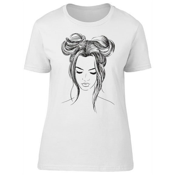 Cool Hairstyle Woman T-Shirt Women -Image by Shutterstock, Female Small