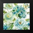 thumbnail image 2 of Franklin, Elizabeth 20x20 Black Modern Framed Museum Art Print Titled - HAZ06 Cool Watercolor Floral, 2 of 5
