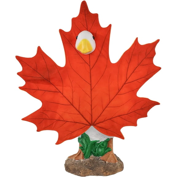 YIBAGA Fall Leaf Porch Goose Outfits, Lawn Goose Clothing Home Decor, Patio Lawn Garden Yard Decoration